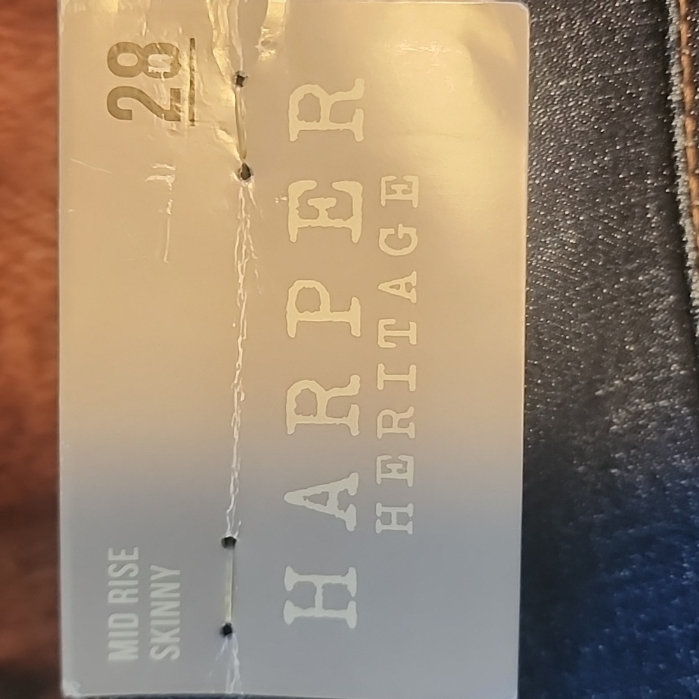 Harper Heritage From Francesca's Mid Rise Skinny Jeans Size 28 - Picture 3 of 9
